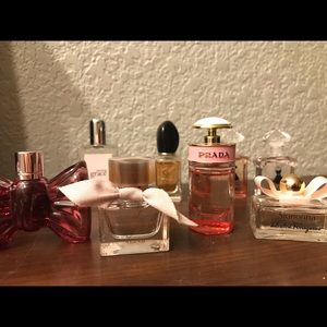 Designers brand miniature perfumes